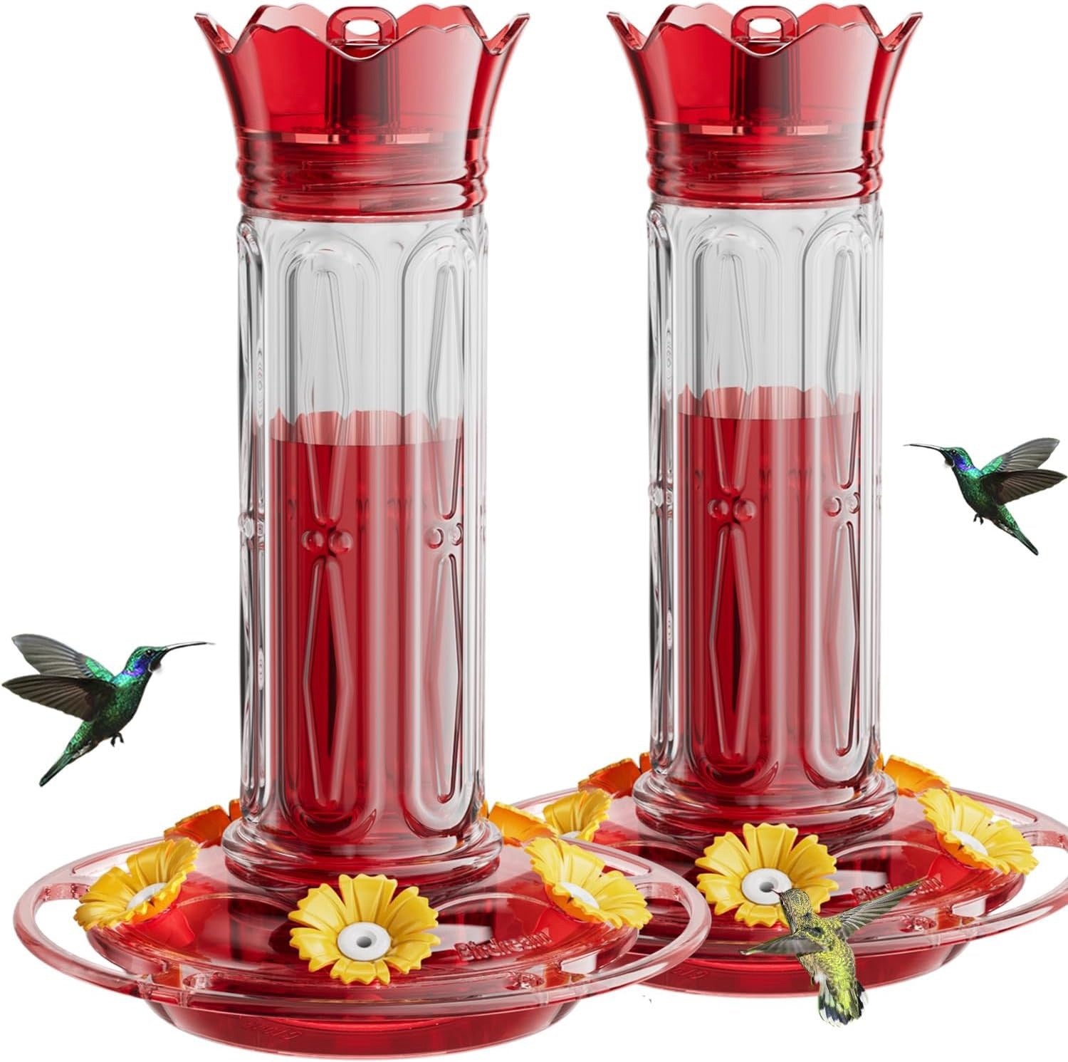 Amazon explosions straight hummingbird feeder anti-ant bee outdoor garden hanging bird feeder wholesale