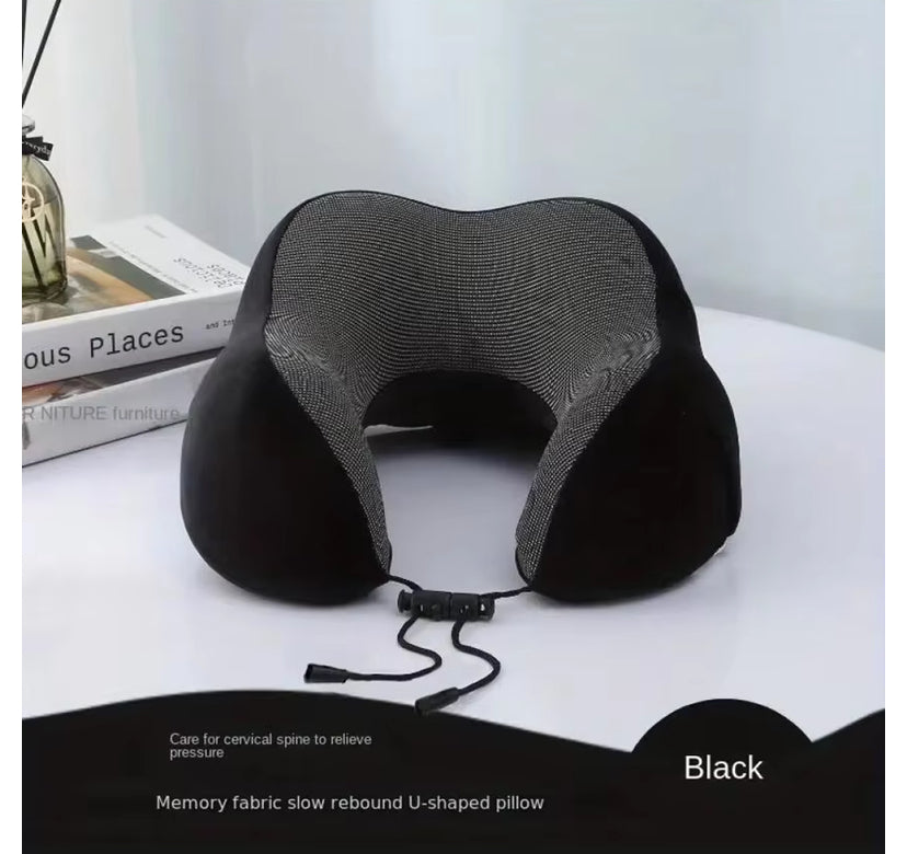 U Shaped Memory Foam Neck Pillows Soft Travel Pillow Massage Neck Pillow Sleeping Airplane Pillow Cervical Healthcare Bedding