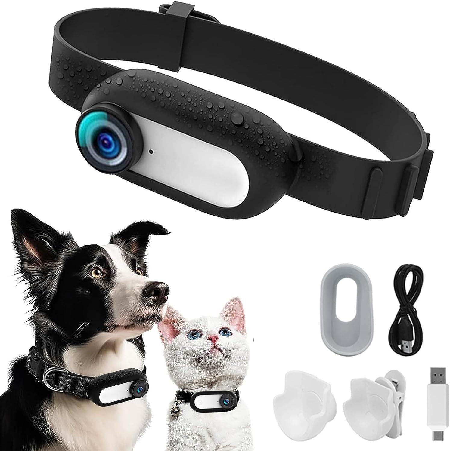 Cross Border Hot Pet Products Cat Dog Collar Camera Outdoor Sports Camera Video Mini Body Camera