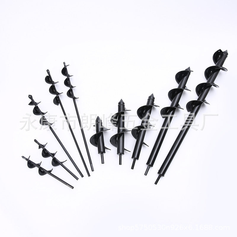 Factory Direct supply ground drill spiral rod twist drill garden plant garden vegetable field loose soil hand electric ground drill bit
