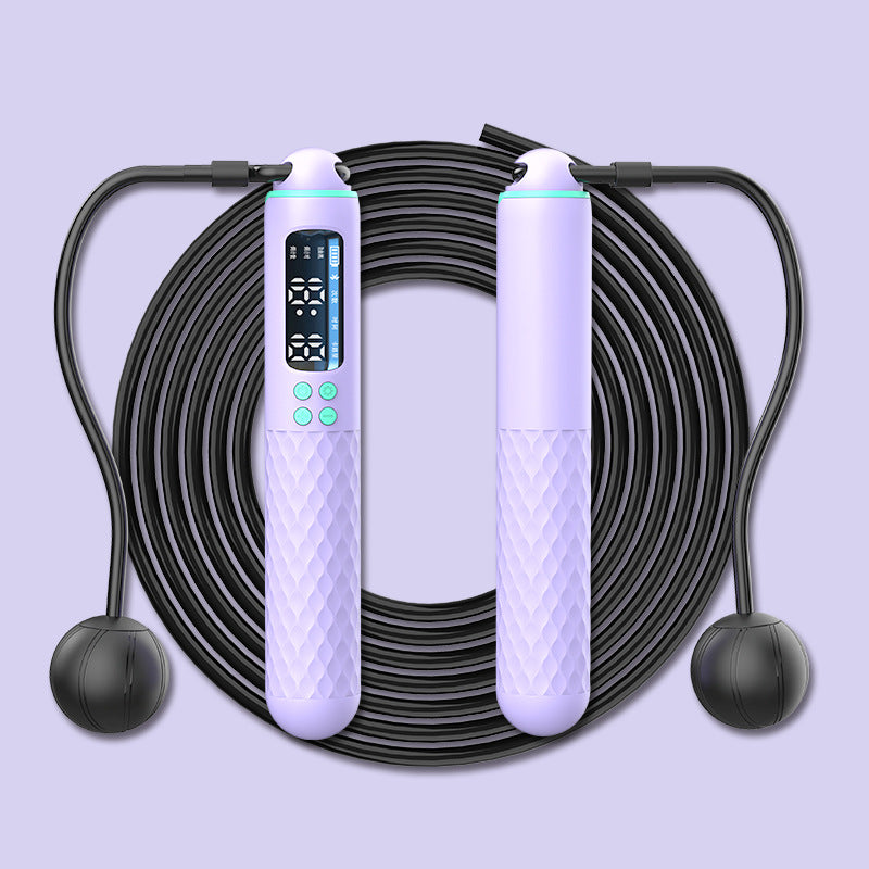 Factory direct intelligent counting rope skipping weight-bearing cordless dual-purpose fitness sports students high school entrance examination special wire rope skipping