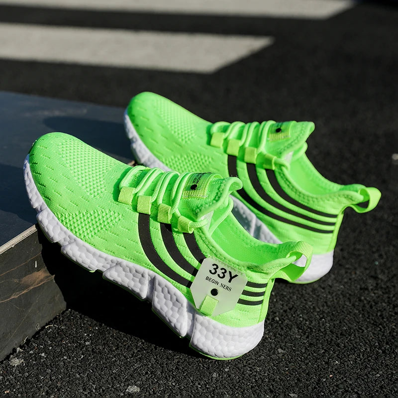 Women Casual Sports Shoes Breathable Lightweight Sneakers Anti-slip Flats Outdoor Running Walking Shoes Female Vulcanized Shoes