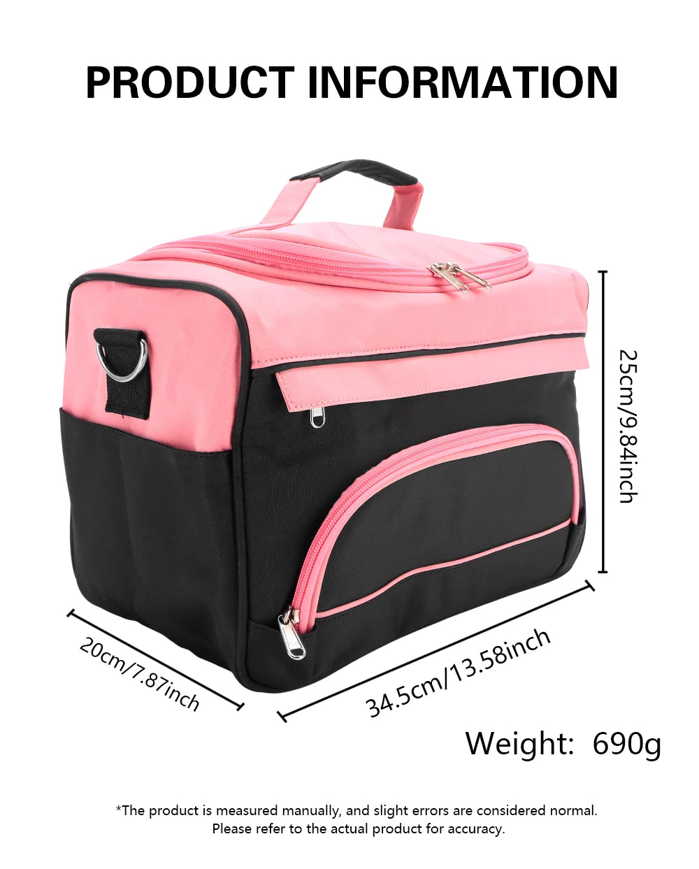Bolsa Maquiagem Profissional - Maleta Organizadora Beauty Case