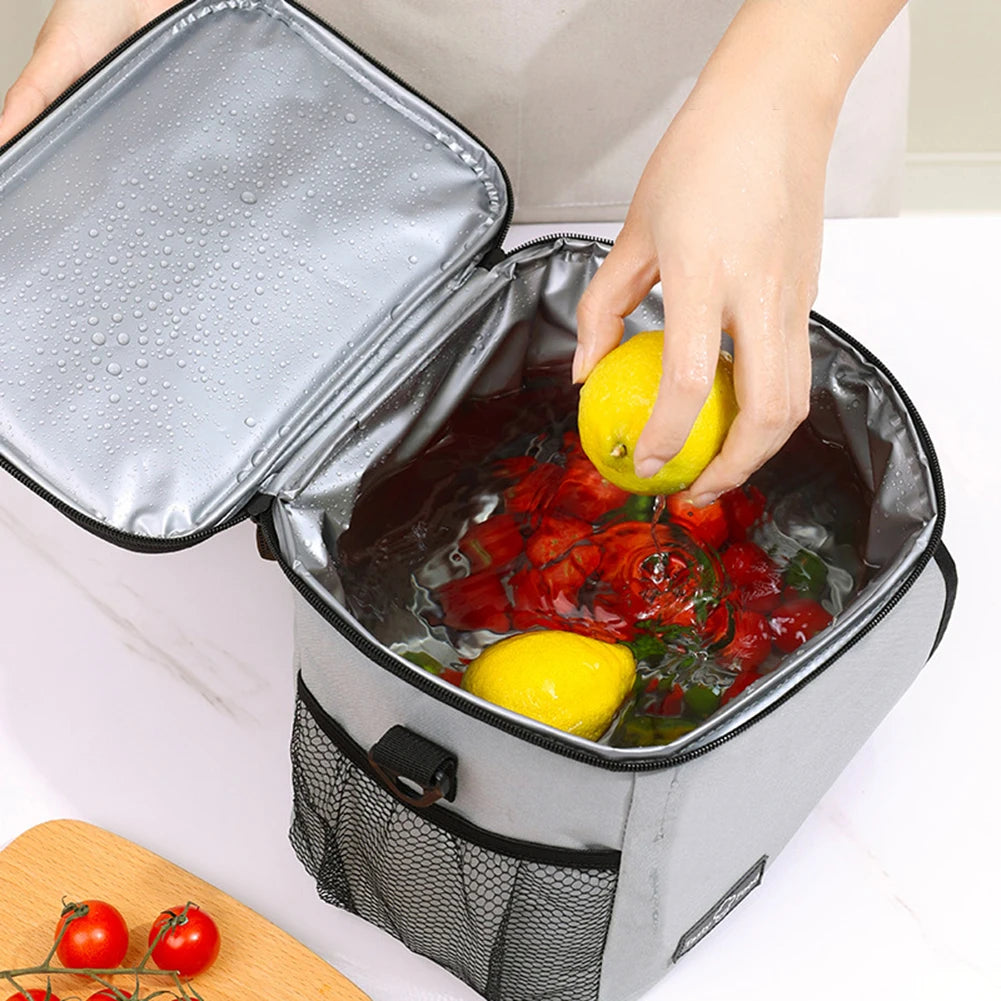 Camping Lunch Cooler Bag Folding Insulation Picnic Ice Pack Food Thermal Bag Drink Carrier Insulated Bags Beer Delivery Bag