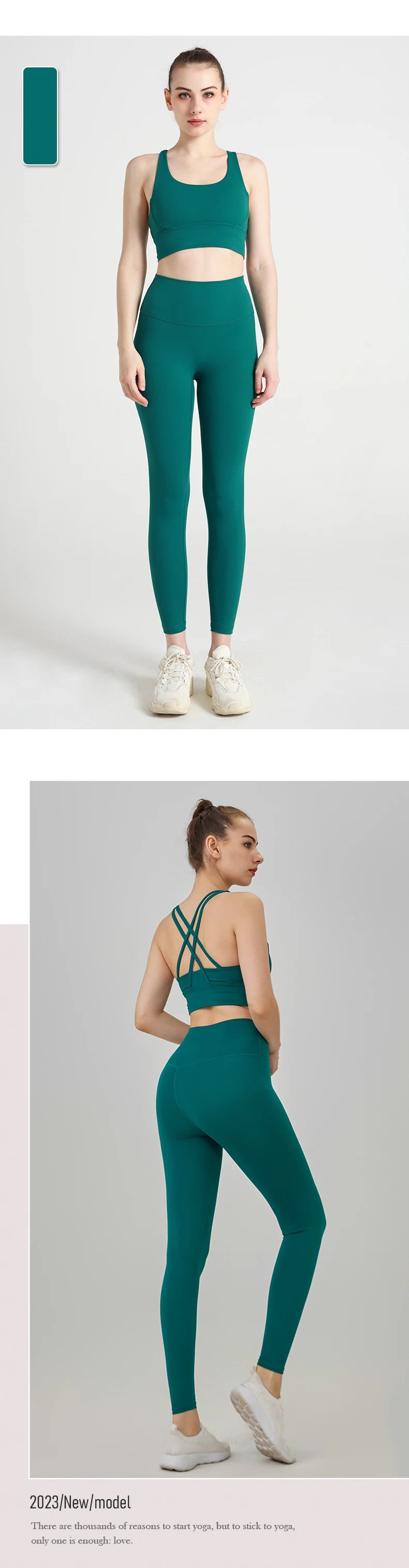 Yoga Clothes Women's Tracksuit Quick Dry Set Breathable Fitness Suit Fitness Clothing Sports Bra Leggings Suit