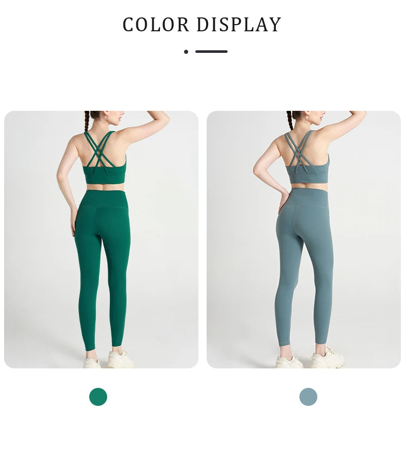 Yoga Clothes Women's Tracksuit Quick Dry Set Breathable Fitness Suit Fitness Clothing Sports Bra Leggings Suit