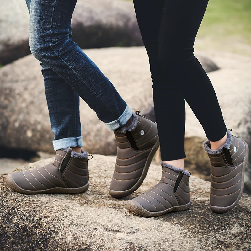 Waterproof Winter Snow Boots - Warm Hiking Shoes for Men & Women