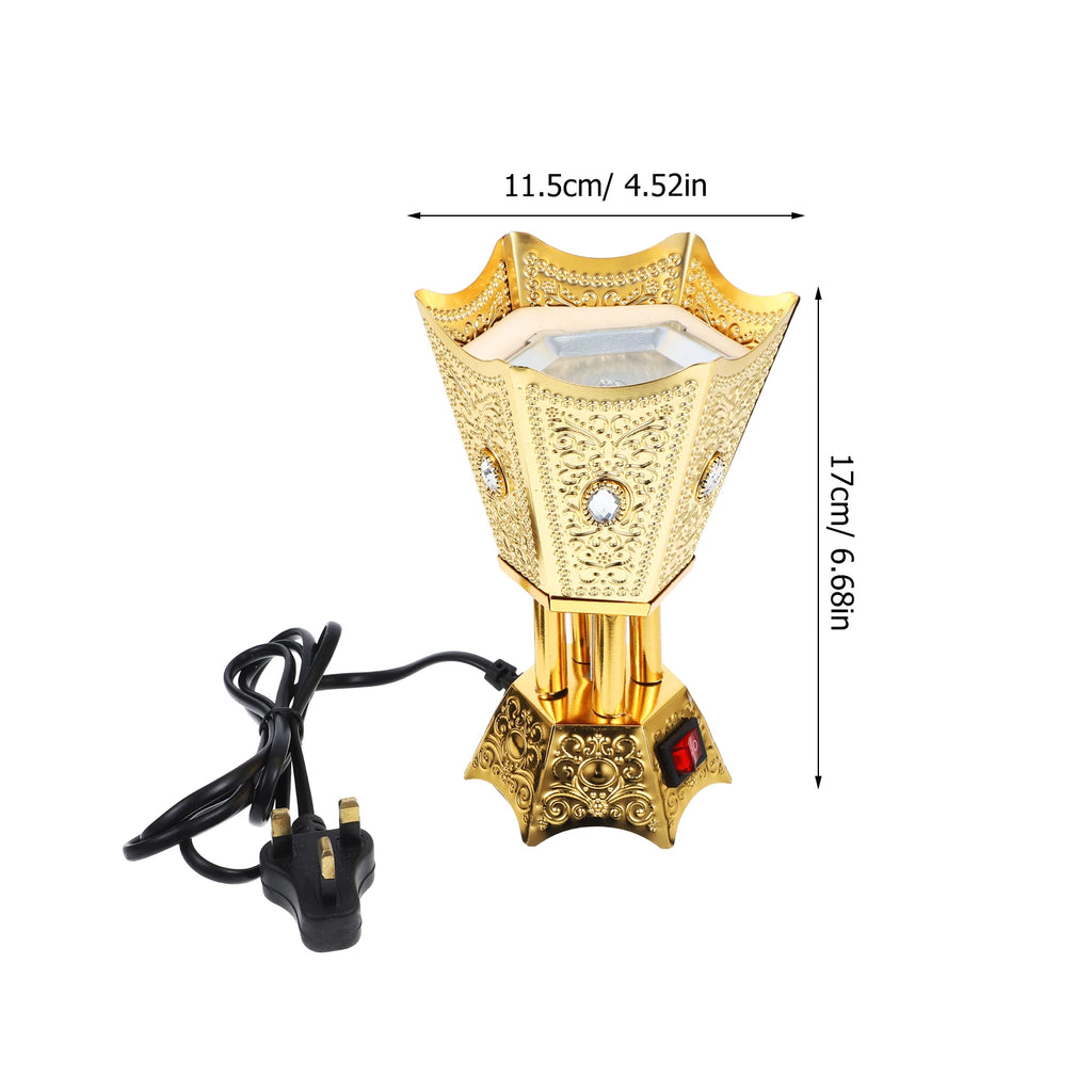 Electric Incense Retro Censer Burner nament Arab Metal Decorative Burners Therapy Relaxing Reusable Home Item