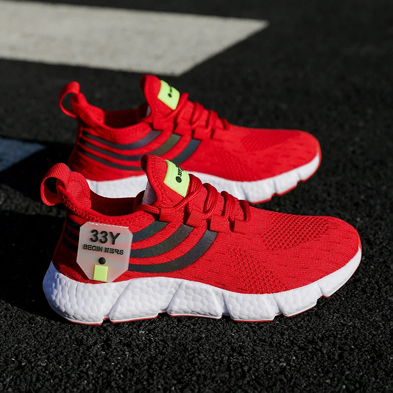 Women Casual Sports Shoes Breathable Lightweight Sneakers Anti-slip Flats Outdoor Running Walking Shoes Female Vulcanized Shoes