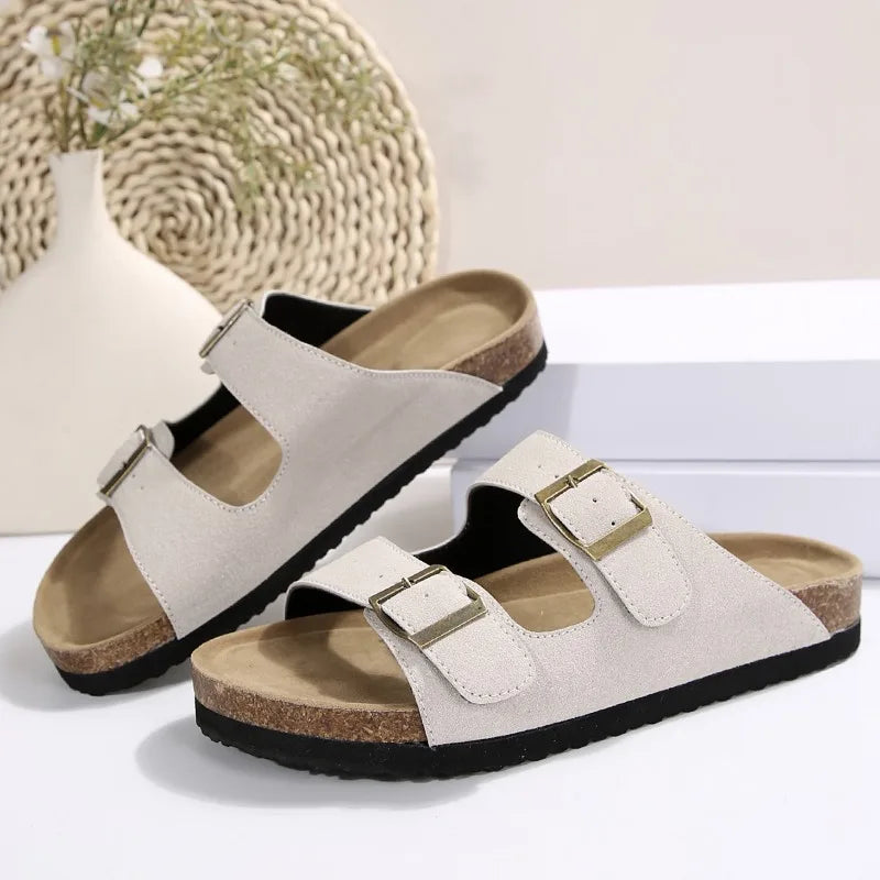 Sandálias Femininas Rasteiras - Estilo Romano Confortável