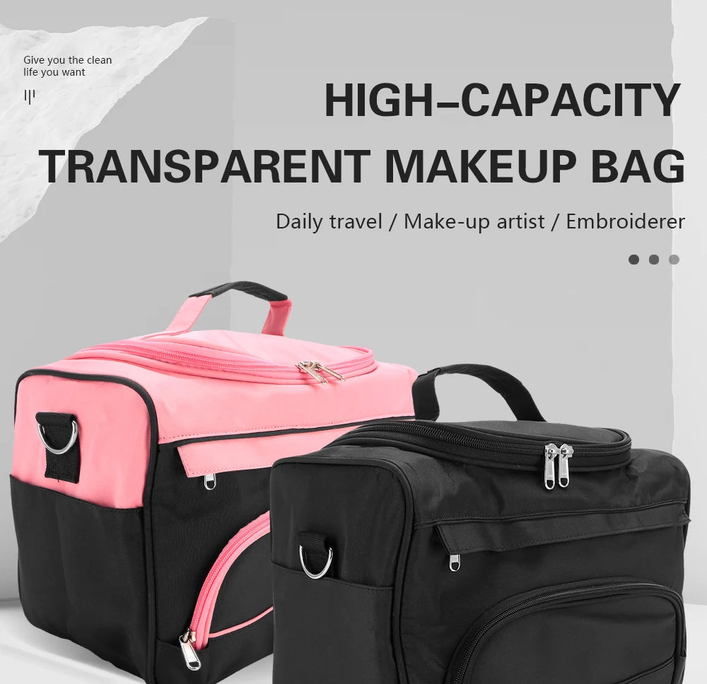 Bolsa Maquiagem Profissional - Maleta Organizadora Beauty Case