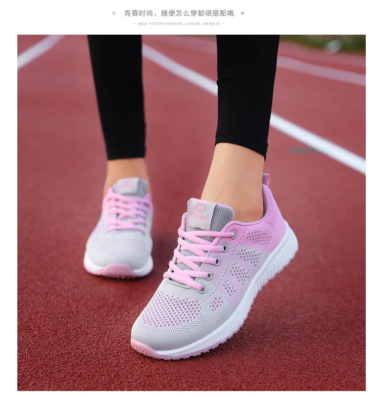 Women Sport Shoes Fashion Platform Sneakers Ladies Spring Winter Flats Running Shoes for Woman