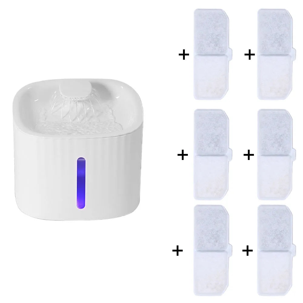 3L Pet Cat Water Fountain USB Automatic Cat Water Dispenser Feeder Bowl LED Light Smart Dog Cat Water Dispenser Pet Drinking