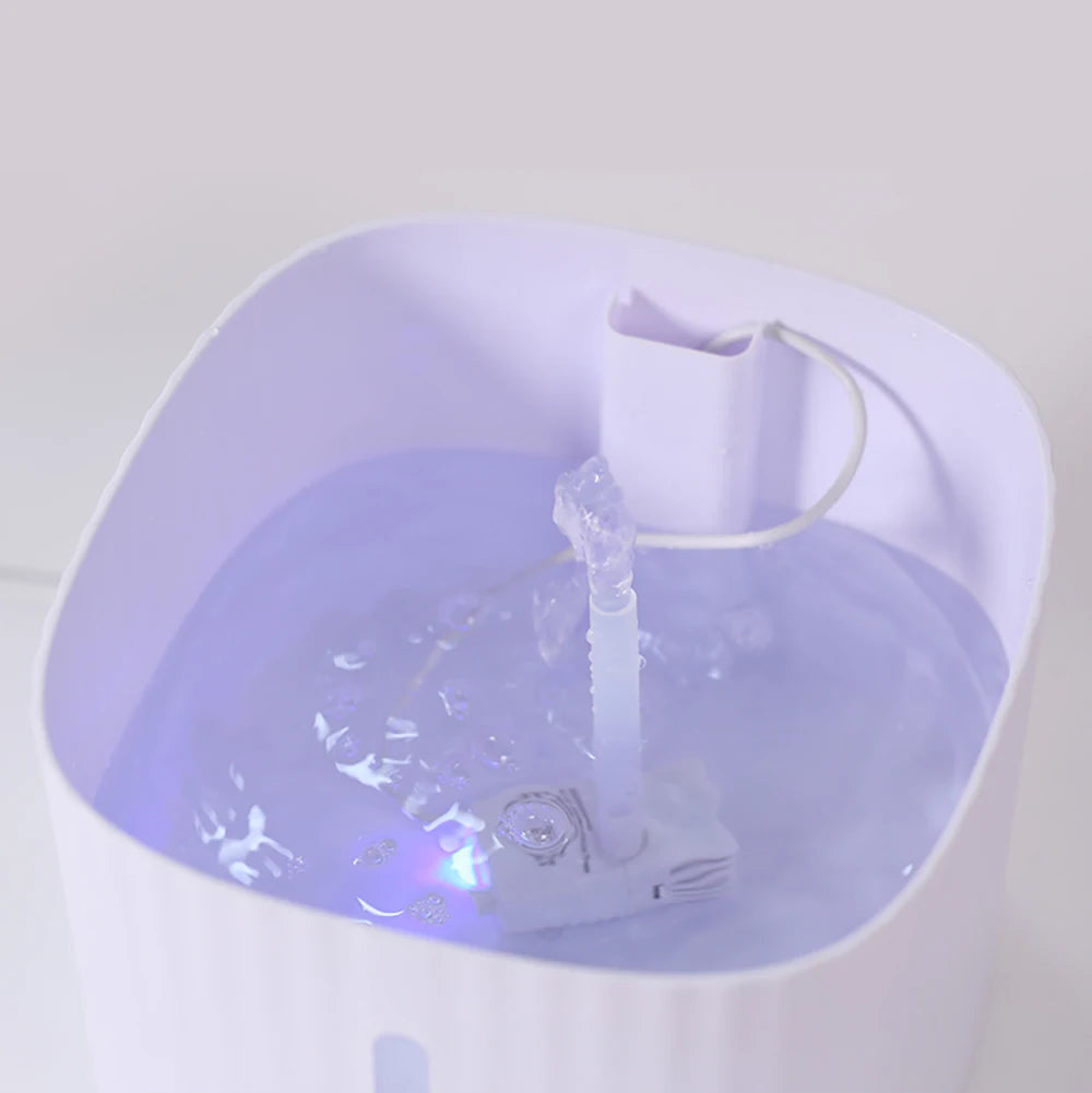 3L Pet Cat Water Fountain USB Automatic Cat Water Dispenser Feeder Bowl LED Light Smart Dog Cat Water Dispenser Pet Drinking