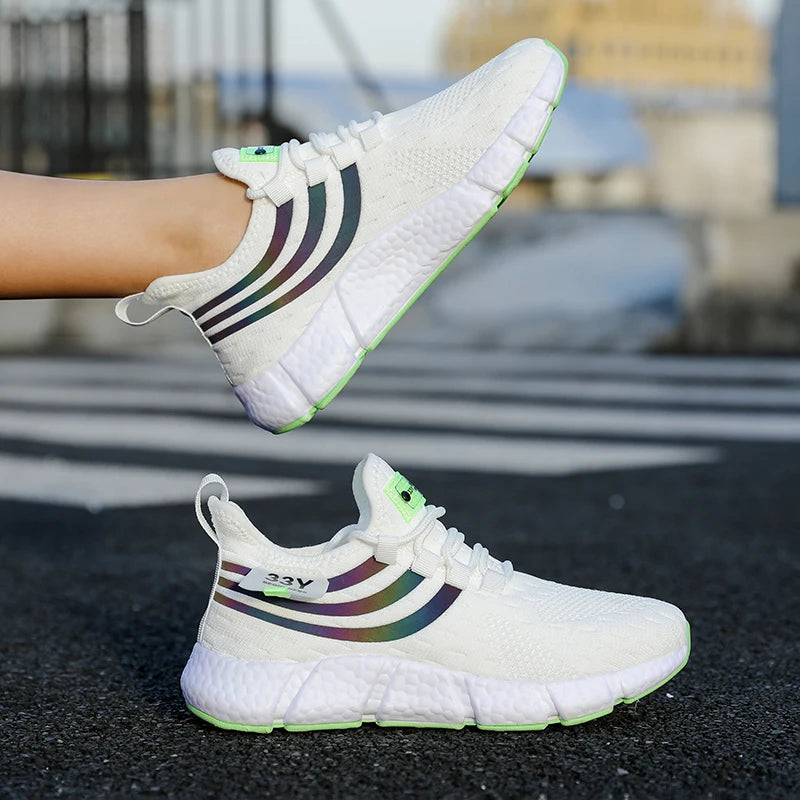 Women Casual Sports Shoes Breathable Lightweight Sneakers Anti-slip Flats Outdoor Running Walking Shoes Female Vulcanized Shoes