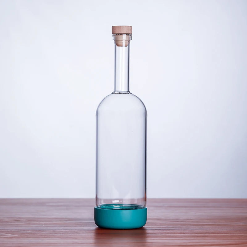 Bar Bartending With Bottomed Juice Drinks Soaking Wine Bottles Homebrew Wine Bottles Fruit Wine Bottles Empty Wine Bottles