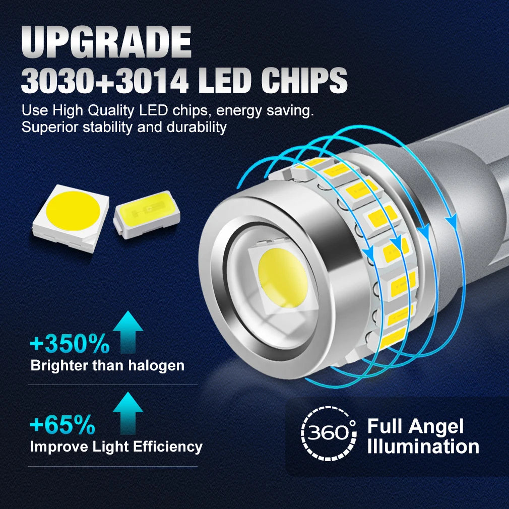 XSTORM T10 W5W LED Canbus No Error 194 168 Bulb 5W5 5W 12V 1000LM Super Bright Car Interior Side Light License Plate Lamp Auto