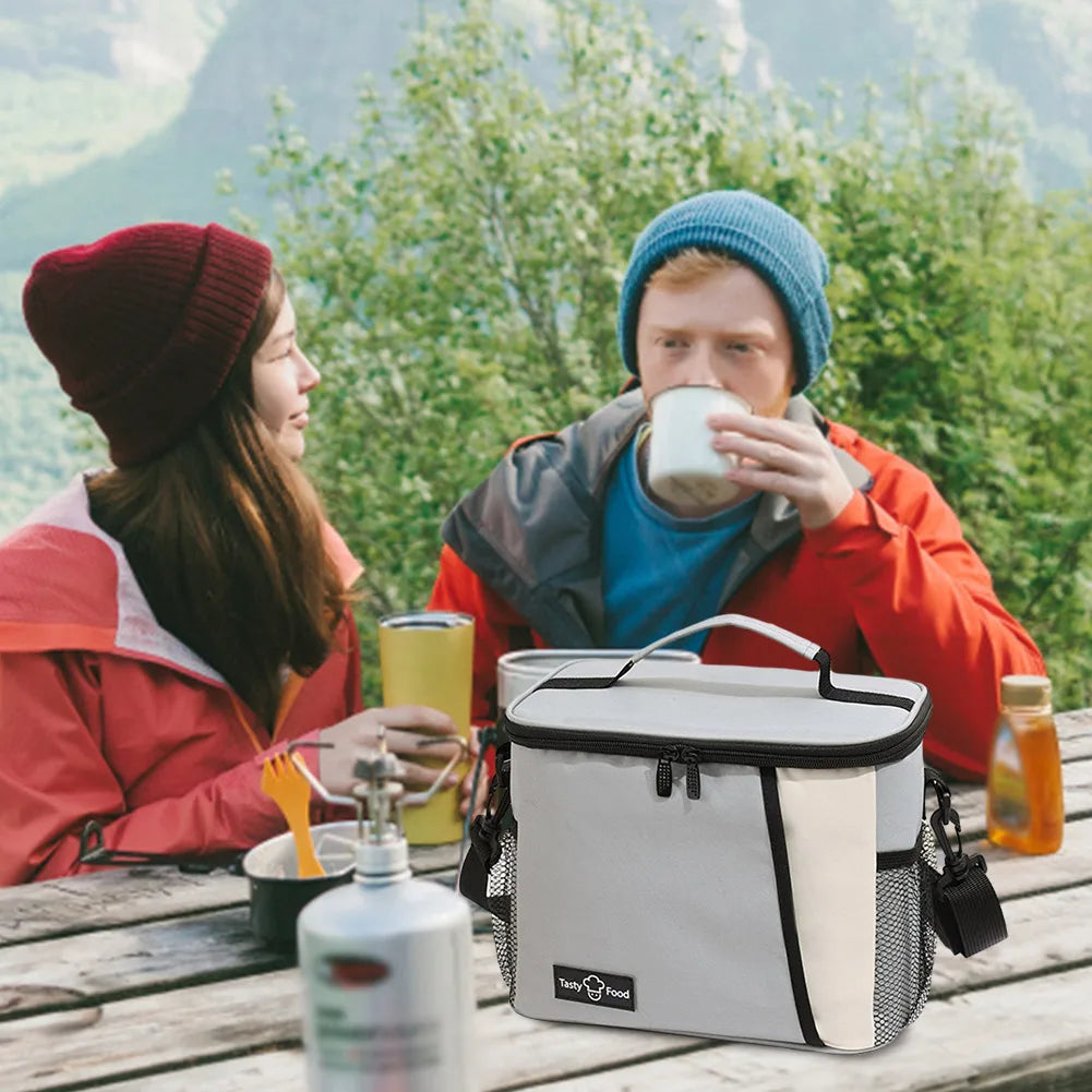 Camping Lunch Cooler Bag Folding Insulation Picnic Ice Pack Food Thermal Bag Drink Carrier Insulated Bags Beer Delivery Bag