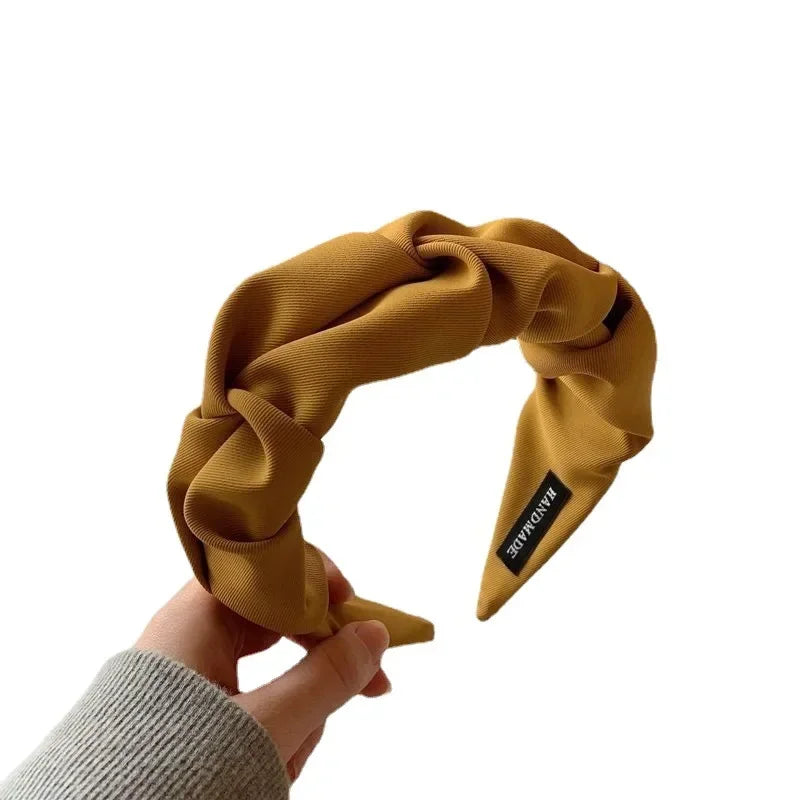 Fashion Hair Hoop Hair Bands Flower Solid Color Headbands Designer Wide Hairband Hair Accessories Headwear for Women Girls