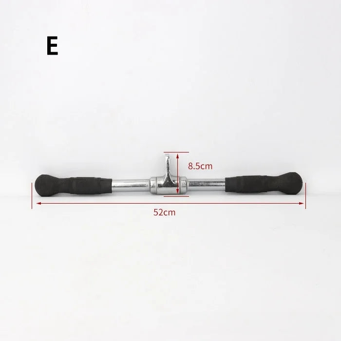 Fitness Solid T-bar, V-Bar Heavy Duty Load Bearing Lat Pull Down Bar,Fine Polishing Sitting Rowing Fitness Equipment Accessories