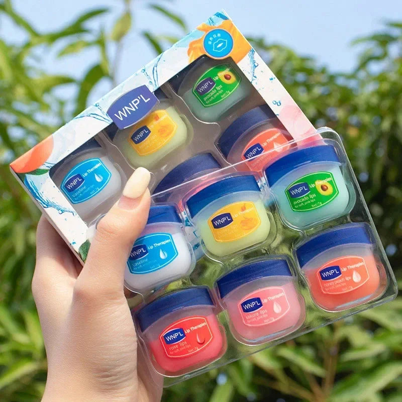 8 Pieces Set Lip Balm Moisturizing Lip Mask Repairing Lips For Men And Women Fade Lip Lines Sleep Labial Membrane Korea Skincare