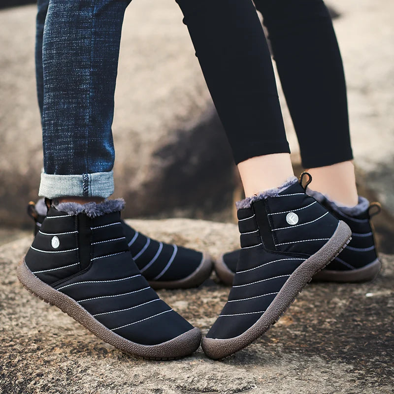 Waterproof Winter Snow Boots - Warm Hiking Shoes for Men & Women