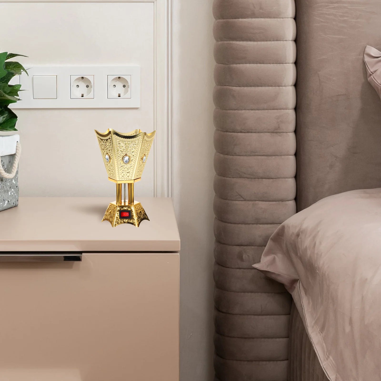 Electric Incense Retro Censer Burner nament Arab Metal Decorative Burners Therapy Relaxing Reusable Home Item