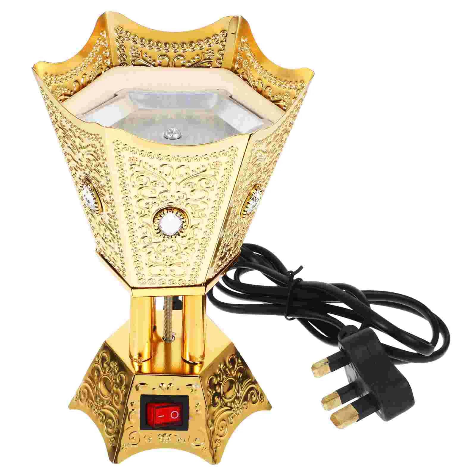 Electric Incense Retro Censer Burner nament Arab Metal Decorative Burners Therapy Relaxing Reusable Home Item