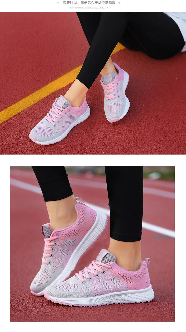 Women Sport Shoes Fashion Platform Sneakers Ladies Spring Winter Flats Running Shoes for Woman