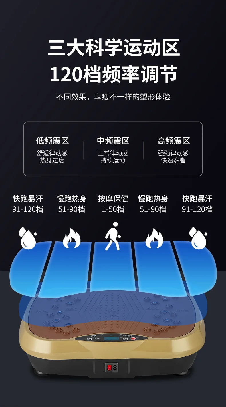 Vibration Fitness Massager Fat Shake Rhythmic Motive Fitness Equipment Home Fitness Exercise Bluetooth Music