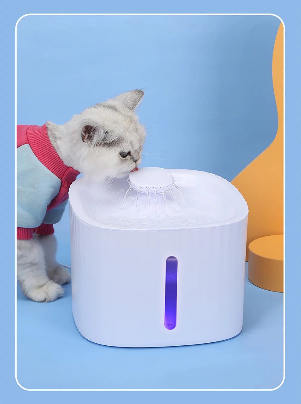3L Pet Cat Water Fountain USB Automatic Cat Water Dispenser Feeder Bowl LED Light Smart Dog Cat Water Dispenser Pet Drinking