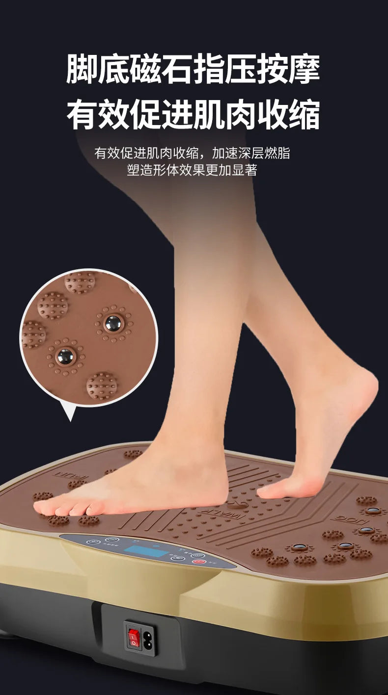 Vibration Fitness Massager Fat Shake Rhythmic Motive Fitness Equipment Home Fitness Exercise Bluetooth Music