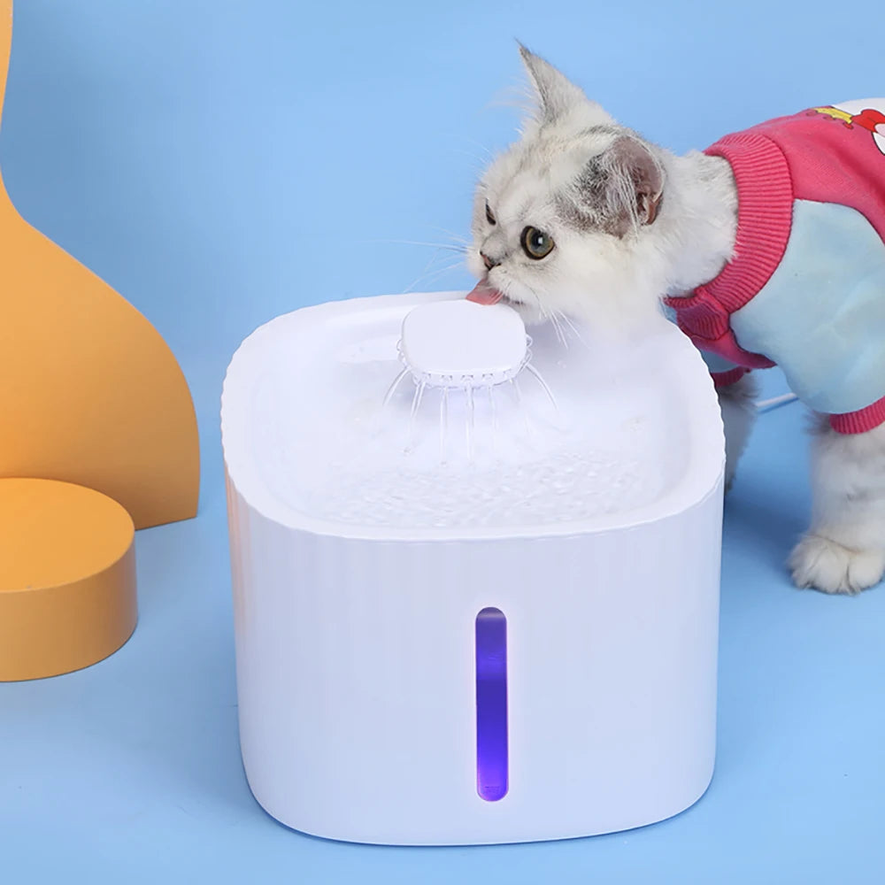 3L Pet Cat Water Fountain USB Automatic Cat Water Dispenser Feeder Bowl LED Light Smart Dog Cat Water Dispenser Pet Drinking