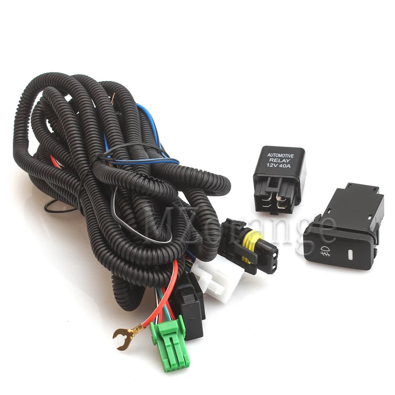 Fog Lights LED for VW T5 Transporter Multivan Caravelle 2003-2010 Gray Fog Lamp Cover Grill Wire Harness Switch Kit Accessories