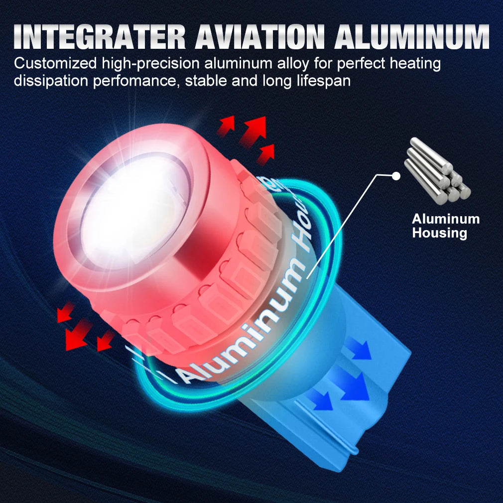 XSTORM T10 W5W LED Canbus No Error 194 168 Bulb 5W5 5W 12V 1000LM Super Bright Car Interior Side Light License Plate Lamp Auto