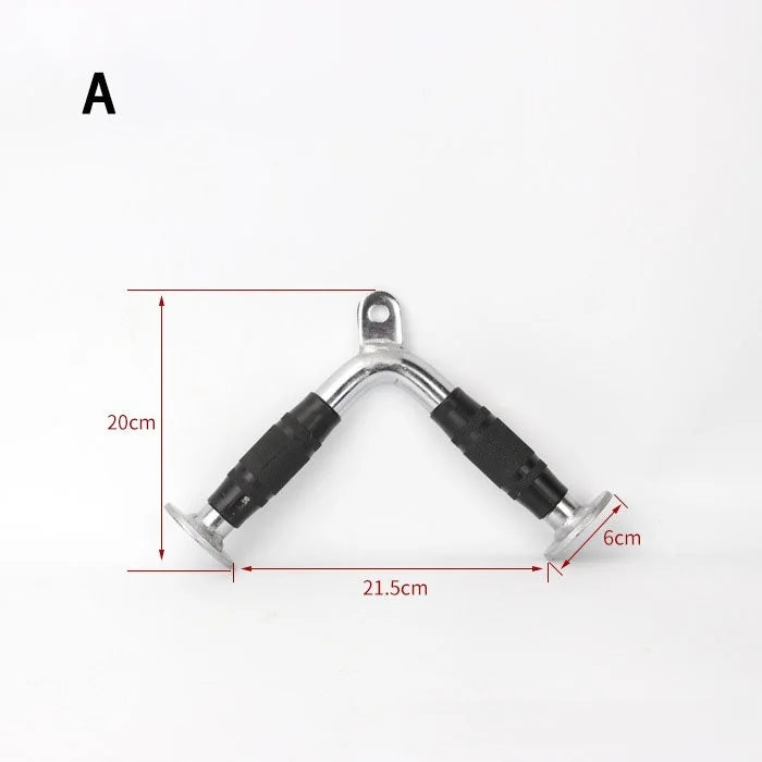 Fitness Solid T-bar, V-Bar Heavy Duty Load Bearing Lat Pull Down Bar,Fine Polishing Sitting Rowing Fitness Equipment Accessories
