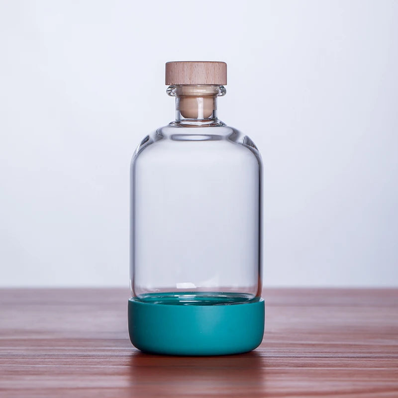 Bar Bartending With Bottomed Juice Drinks Soaking Wine Bottles Homebrew Wine Bottles Fruit Wine Bottles Empty Wine Bottles