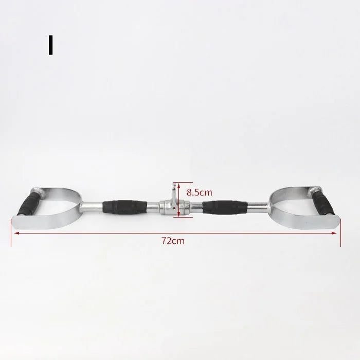 Fitness Solid T-bar, V-Bar Heavy Duty Load Bearing Lat Pull Down Bar,Fine Polishing Sitting Rowing Fitness Equipment Accessories