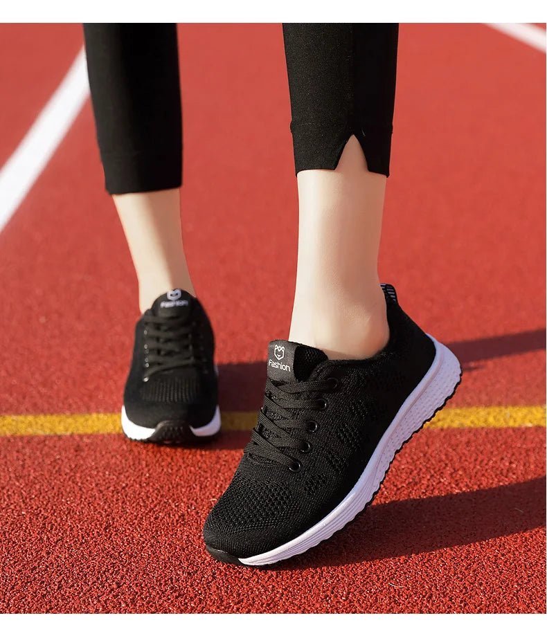 Women Sport Shoes Fashion Platform Sneakers Ladies Spring Winter Flats Running Shoes for Woman