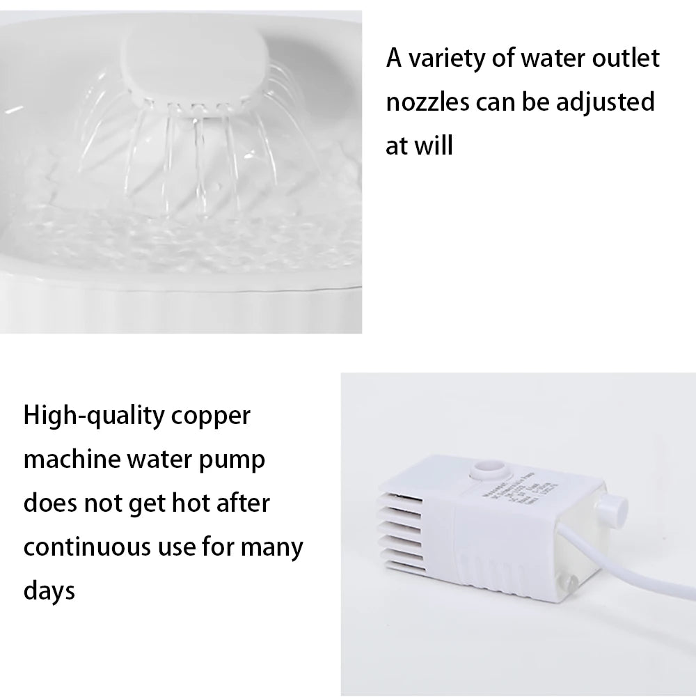3L Pet Cat Water Fountain USB Automatic Cat Water Dispenser Feeder Bowl LED Light Smart Dog Cat Water Dispenser Pet Drinking