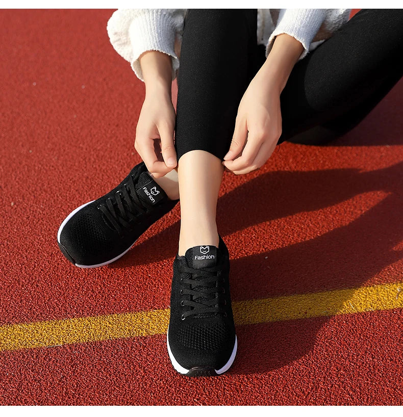 Women Sport Shoes Fashion Platform Sneakers Ladies Spring Winter Flats Running Shoes for Woman