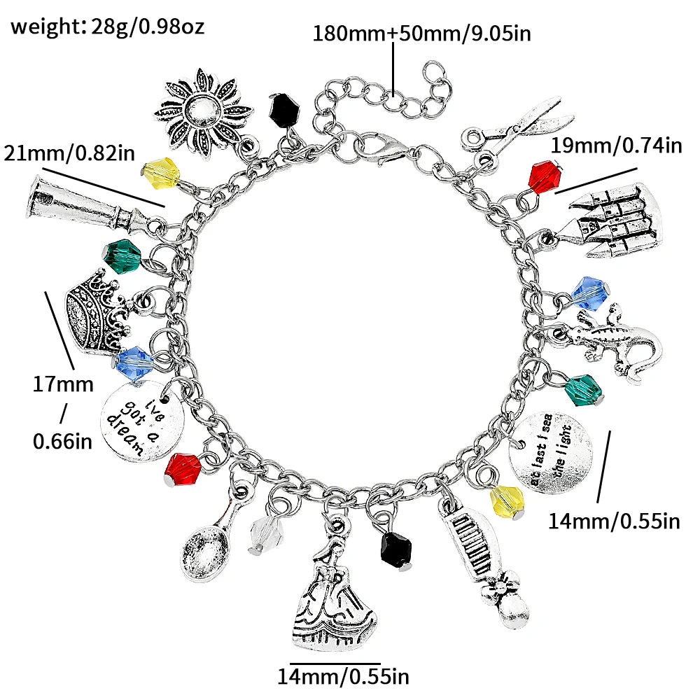 Pulseira A Bela e a Fera - Joia Fashion para Cosplay e Festas