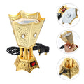 Electric Incense Retro Censer Burner nament Arab Metal Decorative Burners Therapy Relaxing Reusable Home Item