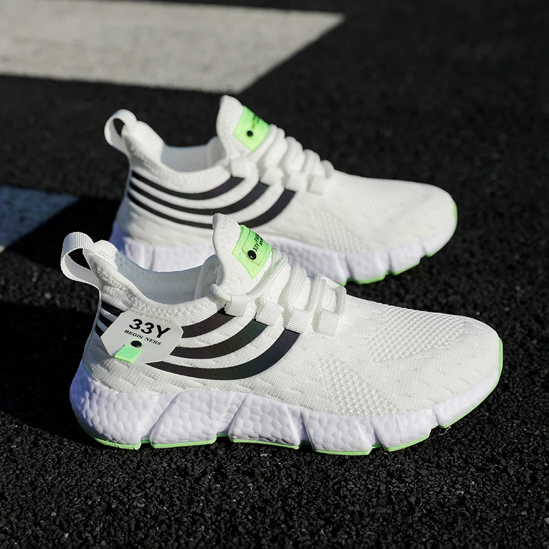 Women Casual Sports Shoes Breathable Lightweight Sneakers Anti-slip Flats Outdoor Running Walking Shoes Female Vulcanized Shoes