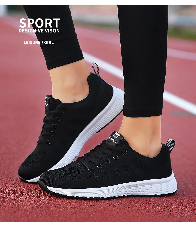 Women Sport Shoes Fashion Platform Sneakers Ladies Spring Winter Flats Running Shoes for Woman