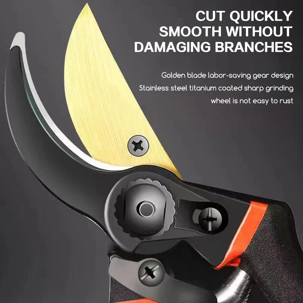 Garden Pruning Scissors,Non-Slip Gardening Scissors Clippers,Portable Plant Cutter Home Gardening Scissors,Gardening Tools