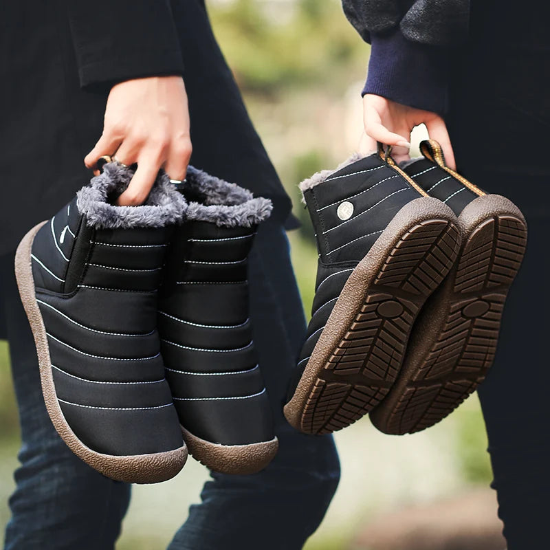 Waterproof Winter Snow Boots - Warm Hiking Shoes for Men & Women