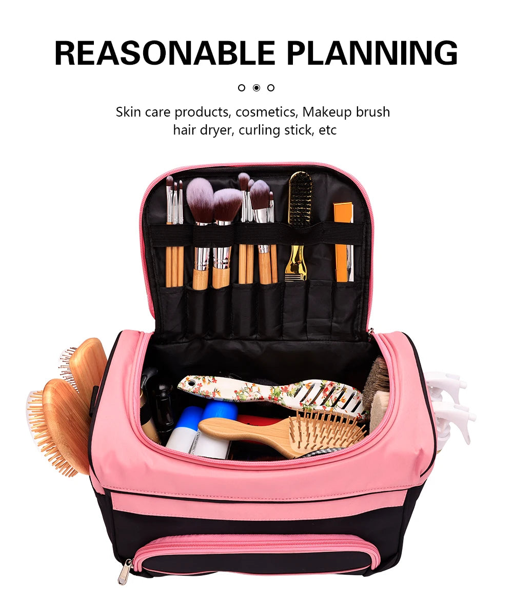Bolsa Maquiagem Profissional - Maleta Organizadora Beauty Case