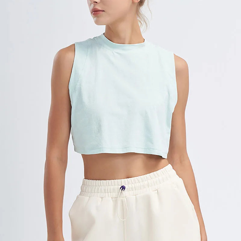 Sports Shirt Vest Loose Seamless Breathable Quick Drying Top Gym Running Fitness Yoga Clothing For Women