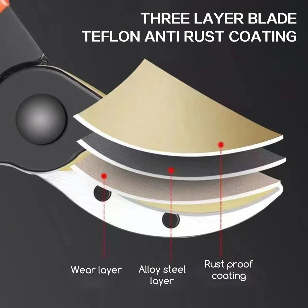 Garden Pruning Scissors,Non-Slip Gardening Scissors Clippers,Portable Plant Cutter Home Gardening Scissors,Gardening Tools